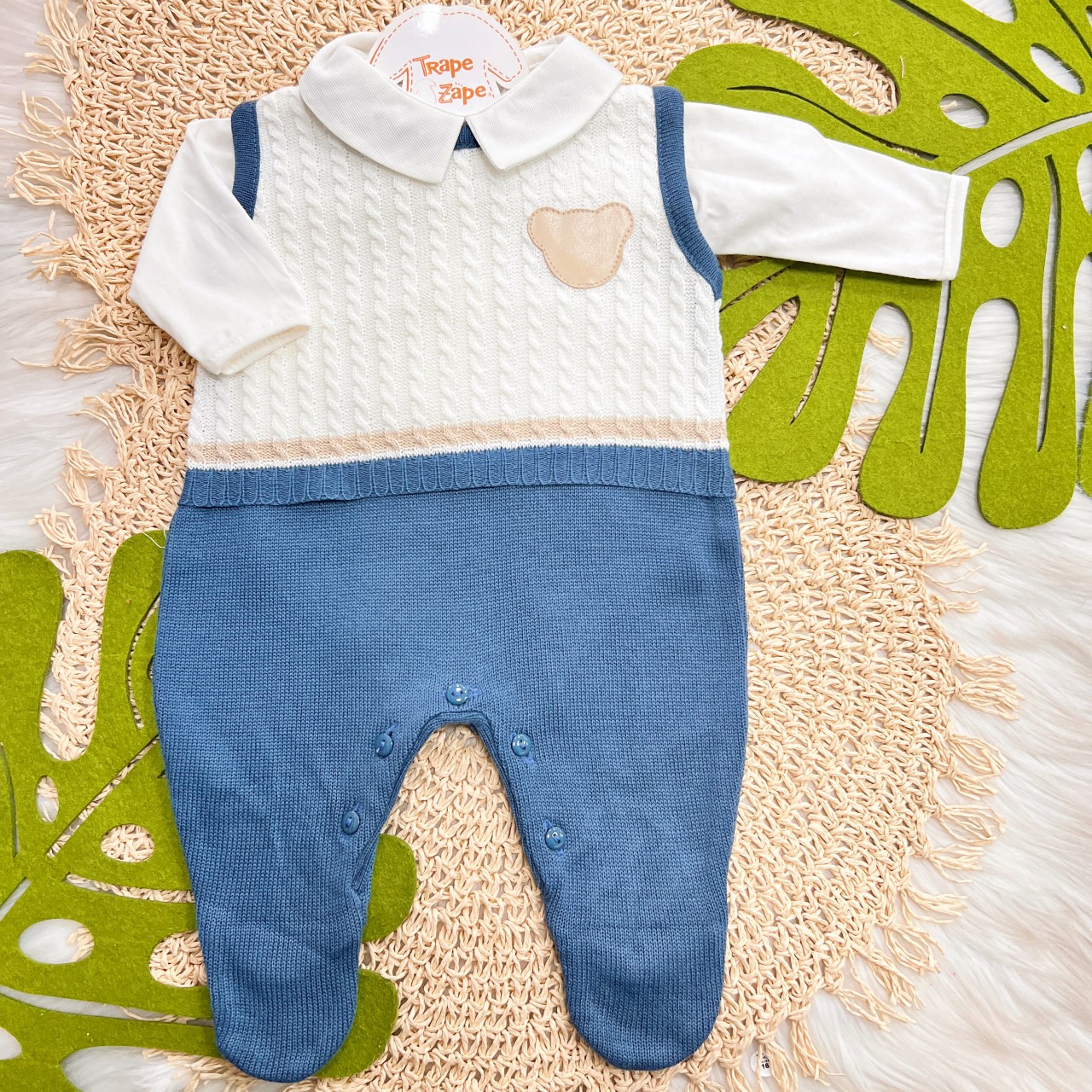 Macacão de Linha Anthony - Azul Jeans